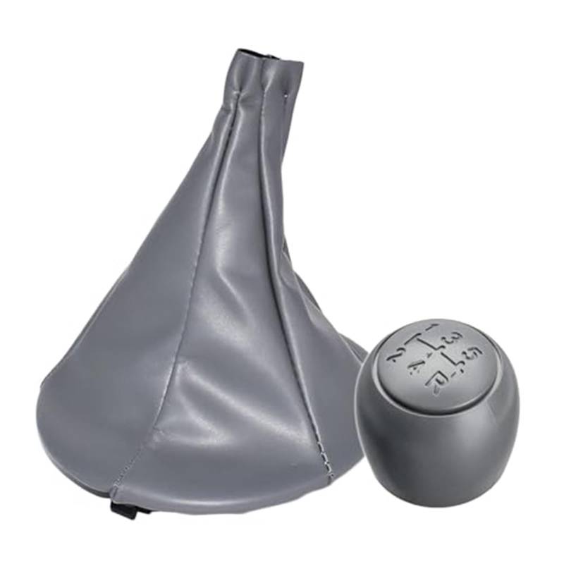 XEBRAD 5-Gang-Auto-Schaltknauf-Abdeckung, for FIAT, 500 500c 2007–2013, Panda 2003–2012, Hebel-Gamaschen-Staubschutz Schaltsackabdeckung fürs Auto(Black Gear knob Gaiter) von XEBRAD