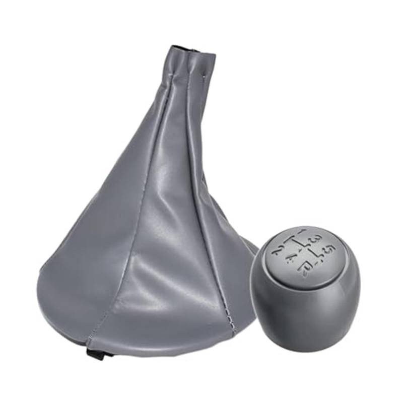 XEBRAD 5-Gang-Auto-Schaltknauf-Staubschutz, for FIAT, 500 500c 2007–2013, Panda 2003–2012, Lever Pen Stick Gaitor Boot Schaltsackabdeckung fürs Auto(Black Gear knob Gaiter) von XEBRAD
