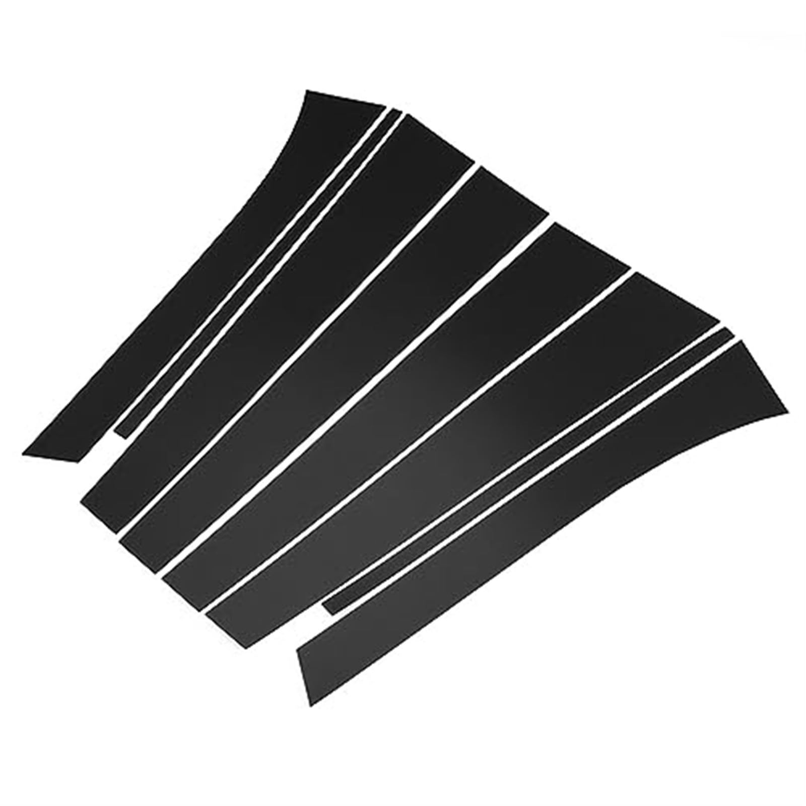 XEBRAD 8 Stück Fenstersäulenpfosten Türverkleidungs-Abdeckungsaufkleber Dekor Außenzubehör, for Buick, Enclave 2008 2009 2010 2011 2012–2017 Türsäulenaufkleber aus Kohlefaser von XEBRAD