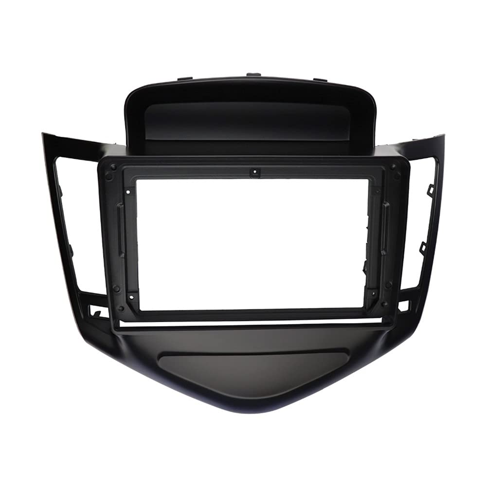 XEBRAD 9-Zoll-Autoradio-Blende, Armaturenbrett-Installationssatz, Platzierungsrahmen, GPS-Lünette, Stereo-Panel, for Chevrolet, for Cruze, 2009–2011 2020 Autoradio-Armaturenbrett(Black) von XEBRAD