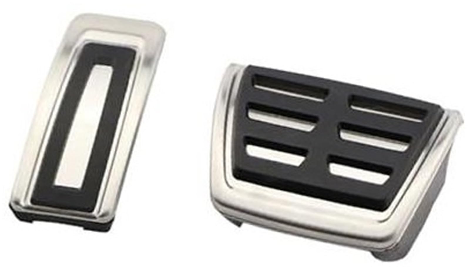XEBRAD Auto-Bremskupplungspedalabdeckung, for VW, for Passat, B8, for Golf, 7, for Tiguan, 2017–2021, for Sitz, Leon 5F MK3 Fußkraftstoff Auto-Pedalauflage-Abdeckung(Black at Pedal) von XEBRAD