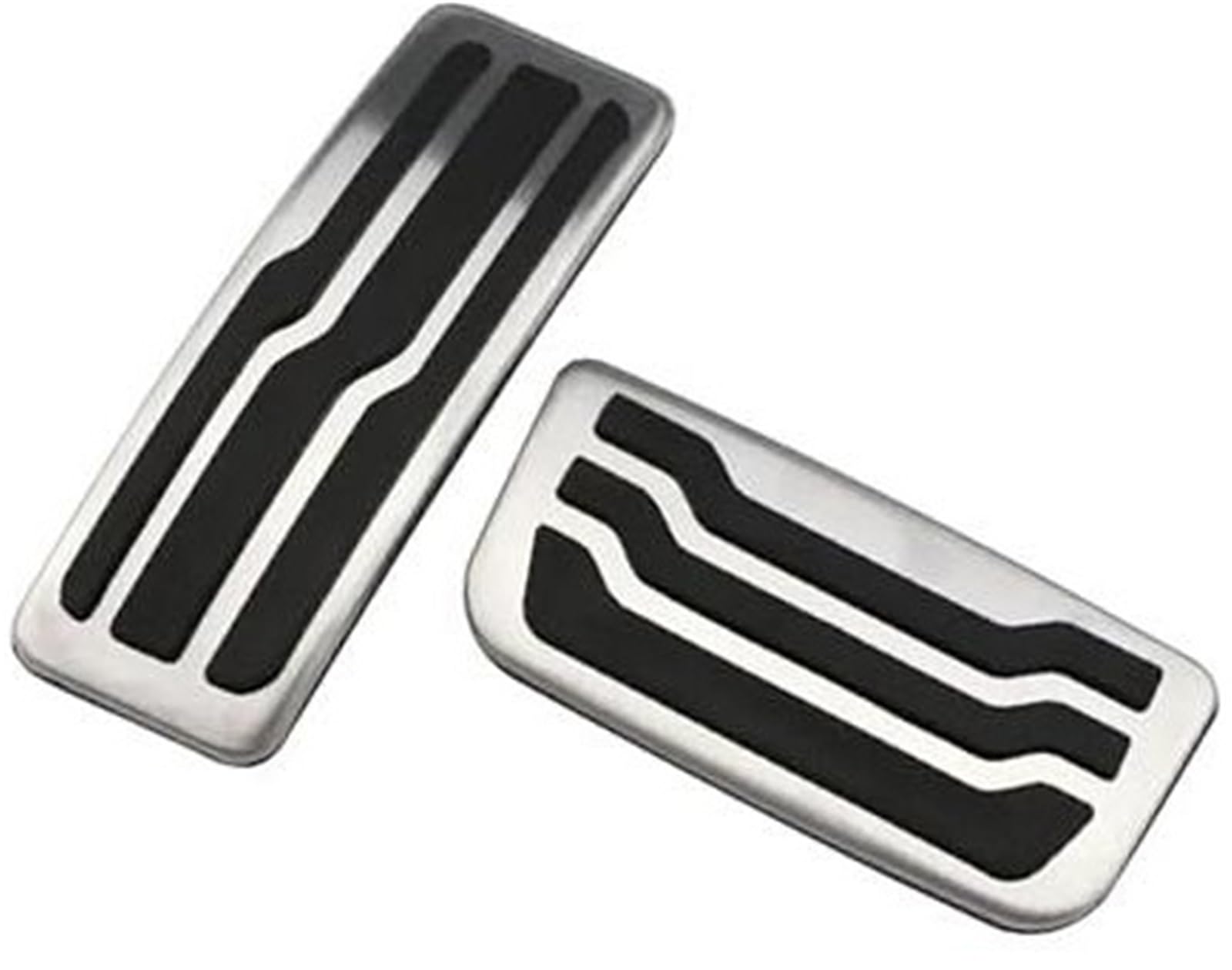 XEBRAD Auto-Bremspedalabdeckung, for Ford, Everest Ranger 2015–2021 MT at Zubehör Edelstahlpedale Beschleuniger Kraftstoff Auto-Pedalauflage-Abdeckung(Black at Pedal) von XEBRAD