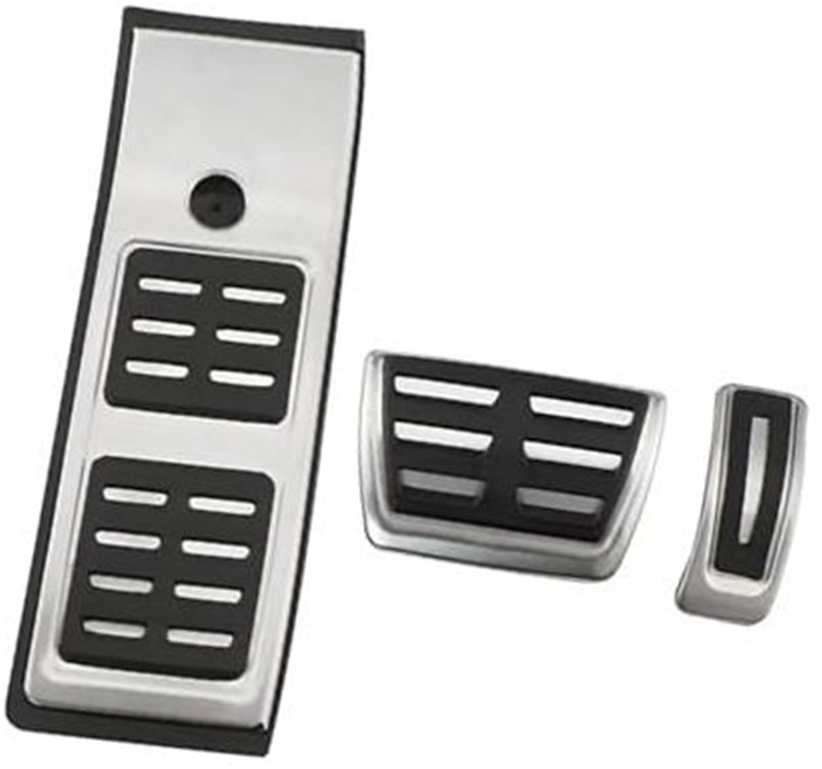 XEBRAD Auto-Fußpedalabdeckung, for A4 B9 A5 F5 Q5 SQ5 A6 C8 2016–2019, Auto-Pedale, Zubehör, Kraftstoff, Gaspedal, Bremspedal Auto-Pedalauflage-Abdeckung(Black at) von XEBRAD