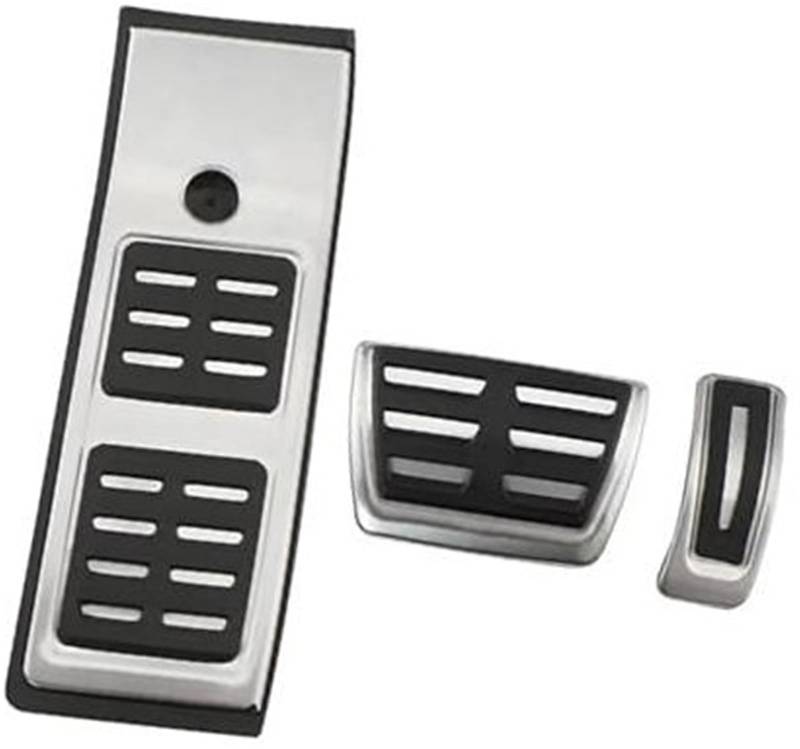 XEBRAD Auto-Fußpedalabdeckung, for A4 B9 A5 F5 Q5 SQ5 A6 C8 2016–2019, Auto-Pedale, Zubehör, Kraftstoff, Gaspedal, Bremspedal Auto-Pedalauflage-Abdeckung(Black at) von XEBRAD