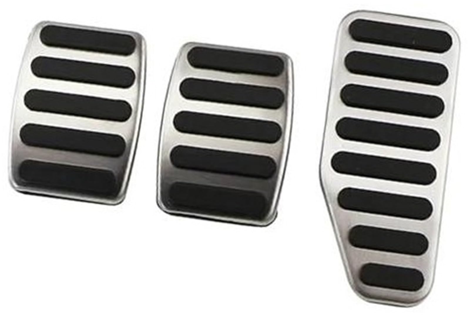 XEBRAD Auto-Gaspedal-Bremsfußpedalabdeckungen, for Jimny 2019+, for Jimny 2019–2020, Edelstahl-Zubehör Auto-Pedalauflage-Abdeckung(Black MT Pedal) von XEBRAD