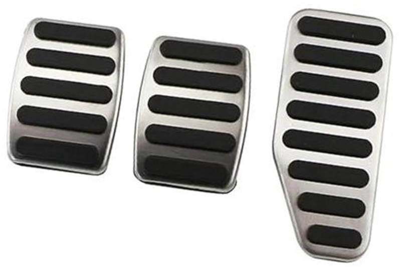 XEBRAD Auto-Gaspedal-Bremsfußpedalabdeckungen, for Jimny 2019+, for Jimny 2019–2020, Edelstahl-Zubehör Auto-Pedalauflage-Abdeckung(Black MT Pedal) von XEBRAD