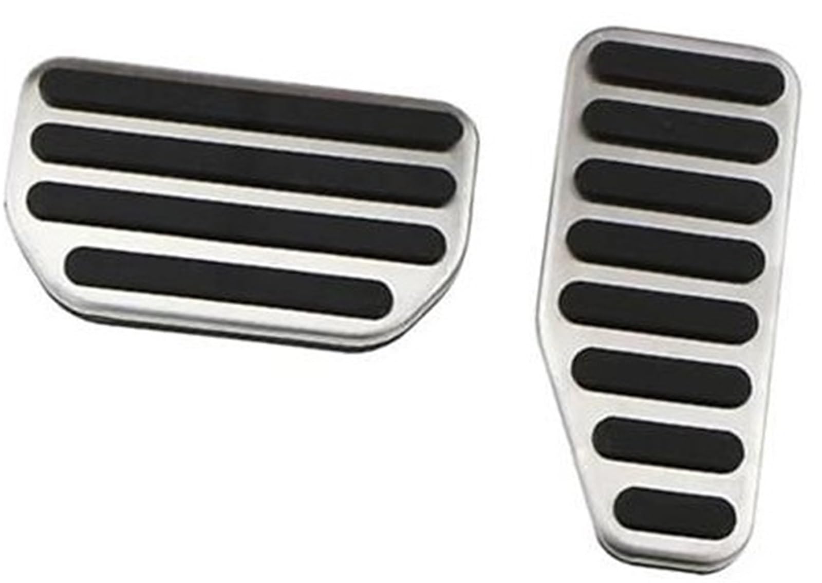 XEBRAD Auto-Gaspedal-Bremsfußpedalabdeckungen, for Jimny 2019+, for Jimny 2019–2020, Edelstahl-Zubehör Auto-Pedalauflage-Abdeckung(Black at Pedal) von XEBRAD