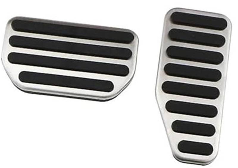 XEBRAD Auto-Gaspedal-Bremsfußpedalabdeckungen, for Jimny 2019+, for Jimny 2019–2020, Edelstahl-Zubehör Auto-Pedalauflage-Abdeckung(Black at Pedal) von XEBRAD