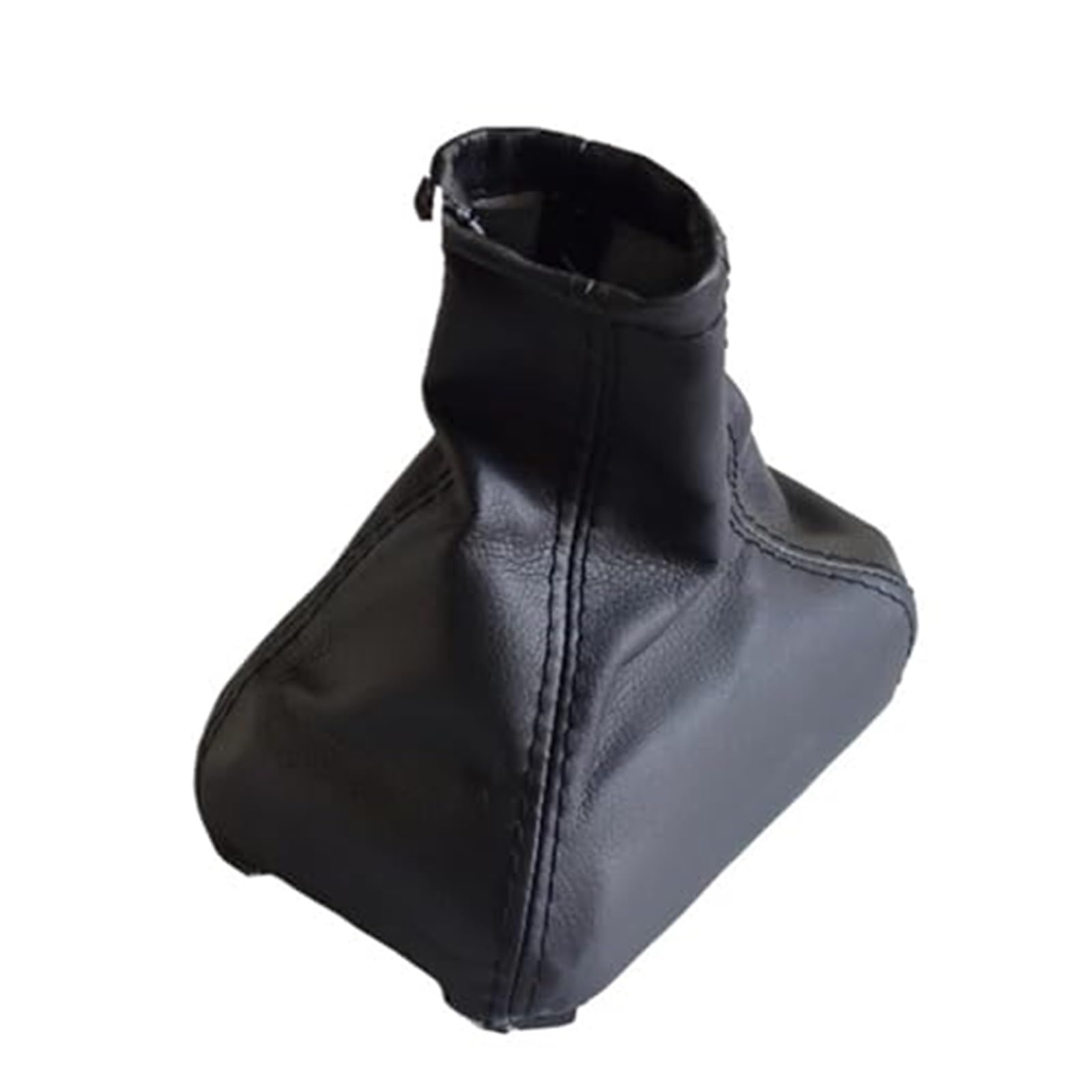 XEBRAD Auto-Handbrems-Schaltknauf-Abdeckung, for Vauxhall, for Opel, Corsa C Combo 01–06, Schalthebelmanschette, Leder, Auto-Dekor, Autozubehör Schaltsackabdeckung fürs Auto(Black Gear Shift) von XEBRAD