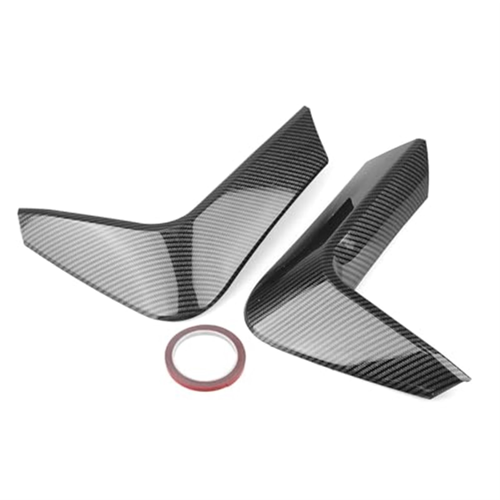 XEBRAD Auto-Heckspoiler, for, F80, for M3 F82 F83, for M4 2014-2020 Stoßstangen-Heckdiffusor, Seitenspoilerabdeckung, Splitter-Zierleiste, Eckformlippe Auto Heckspoiler(Carbon Fiber Look Black) von XEBRAD