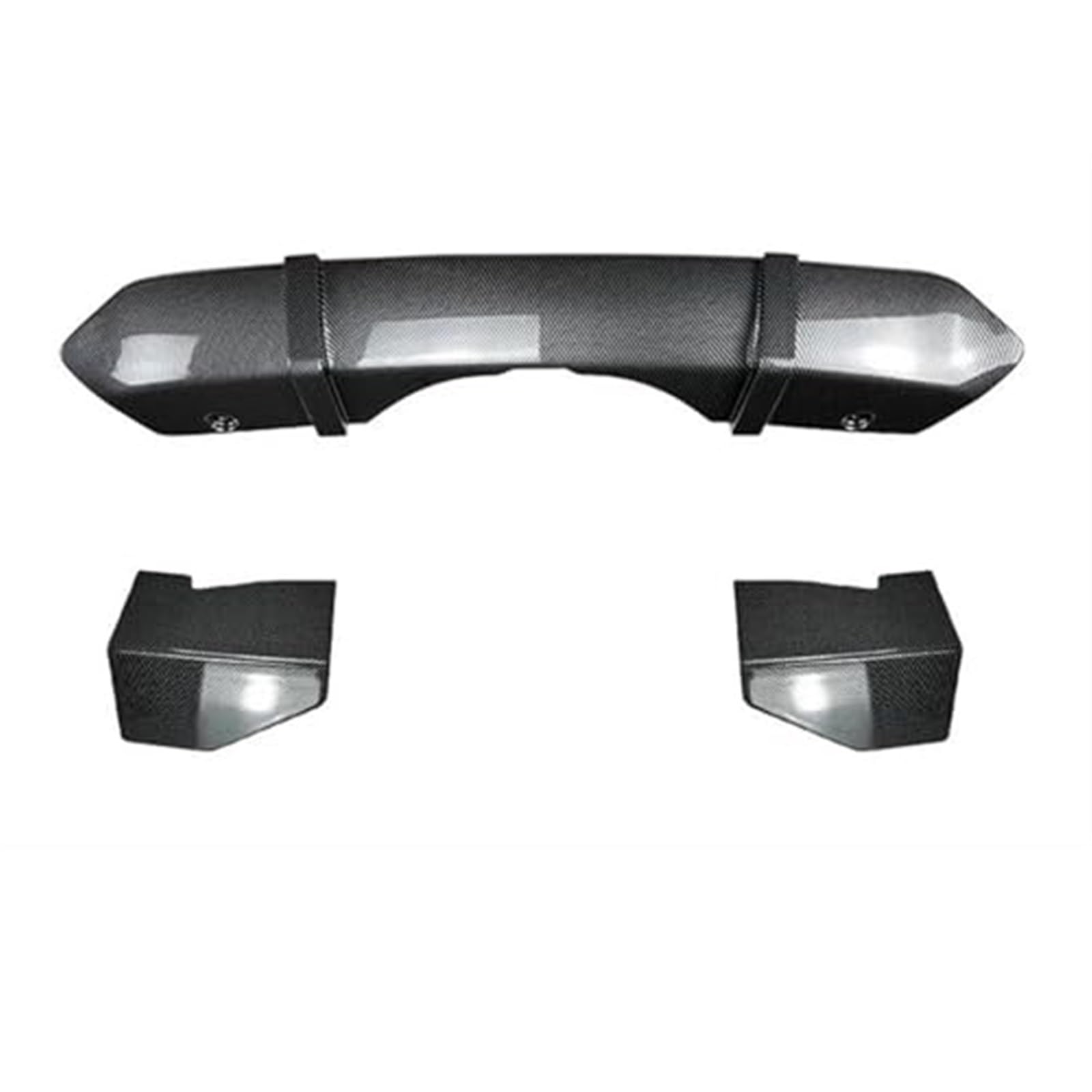 XEBRAD Auto Heckspoiler Autozubehör Heckspoilerlippe Diffusor Spoiler Splitter Schutz Hecklippe Spoilerecke, for, for X5 F15 2014-2018 Auto Heckspoiler(Carbon Look) von XEBRAD