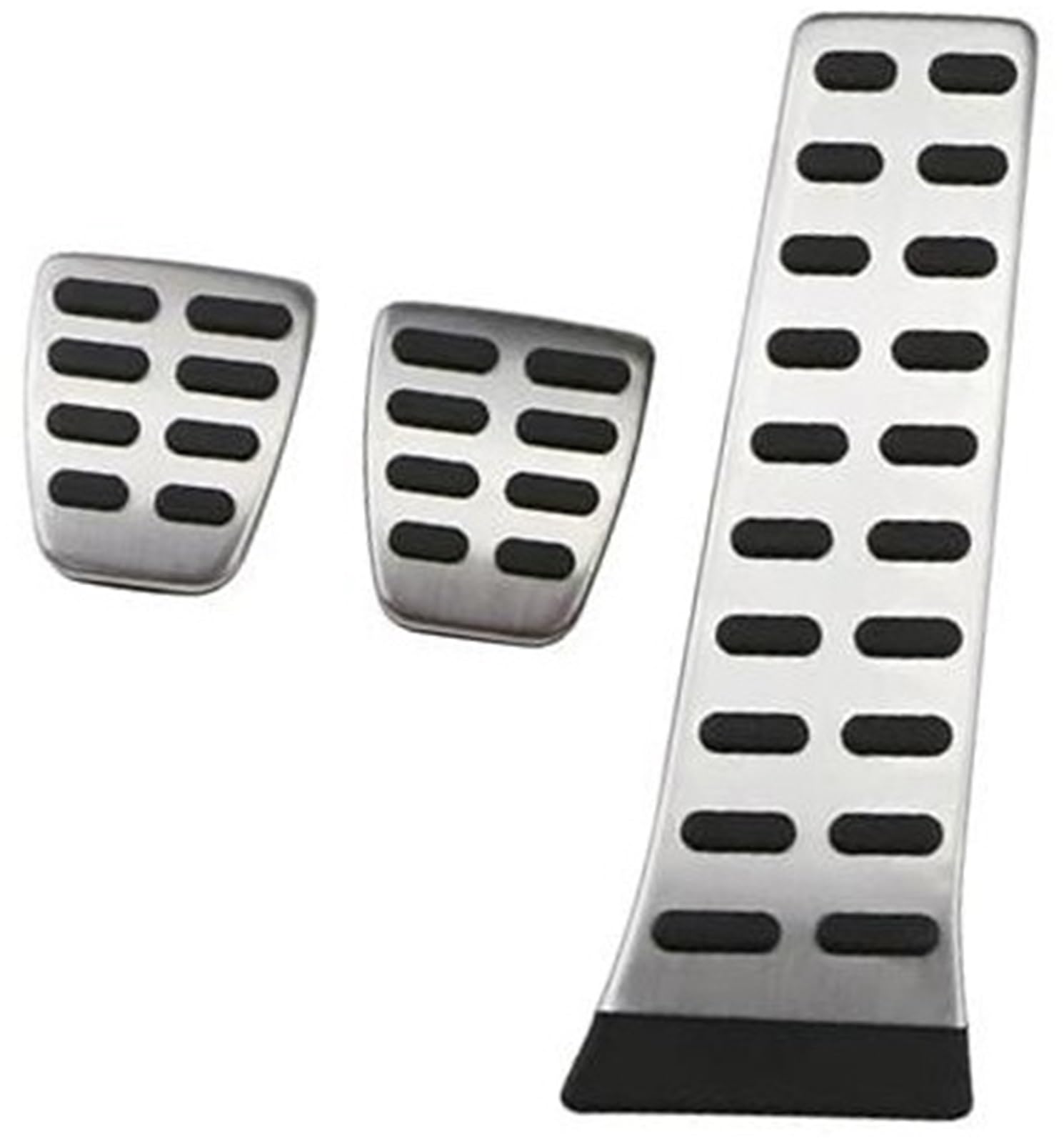 XEBRAD Auto-Pedalabdeckung, for Hyundai, Tucson Ix35 2009–2014, Zubehör, Edelstahl-Kluss-Pedalabdeckung, Pedale, Pedalbremse Auto-Pedalauflage-Abdeckung(Black MT 3Pcs) von XEBRAD