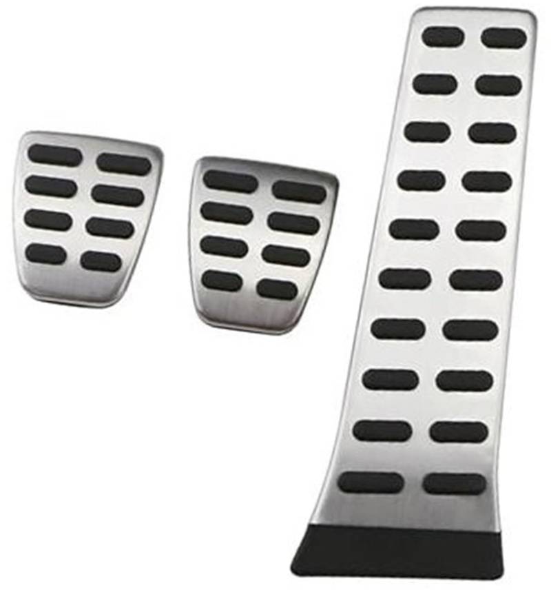XEBRAD Auto-Pedalabdeckung, for Hyundai, Tucson Ix35 2009–2014, Zubehör, Edelstahl-Kluss-Pedalabdeckung, Pedale, Pedalbremse Auto-Pedalauflage-Abdeckung(Black MT 3Pcs) von XEBRAD