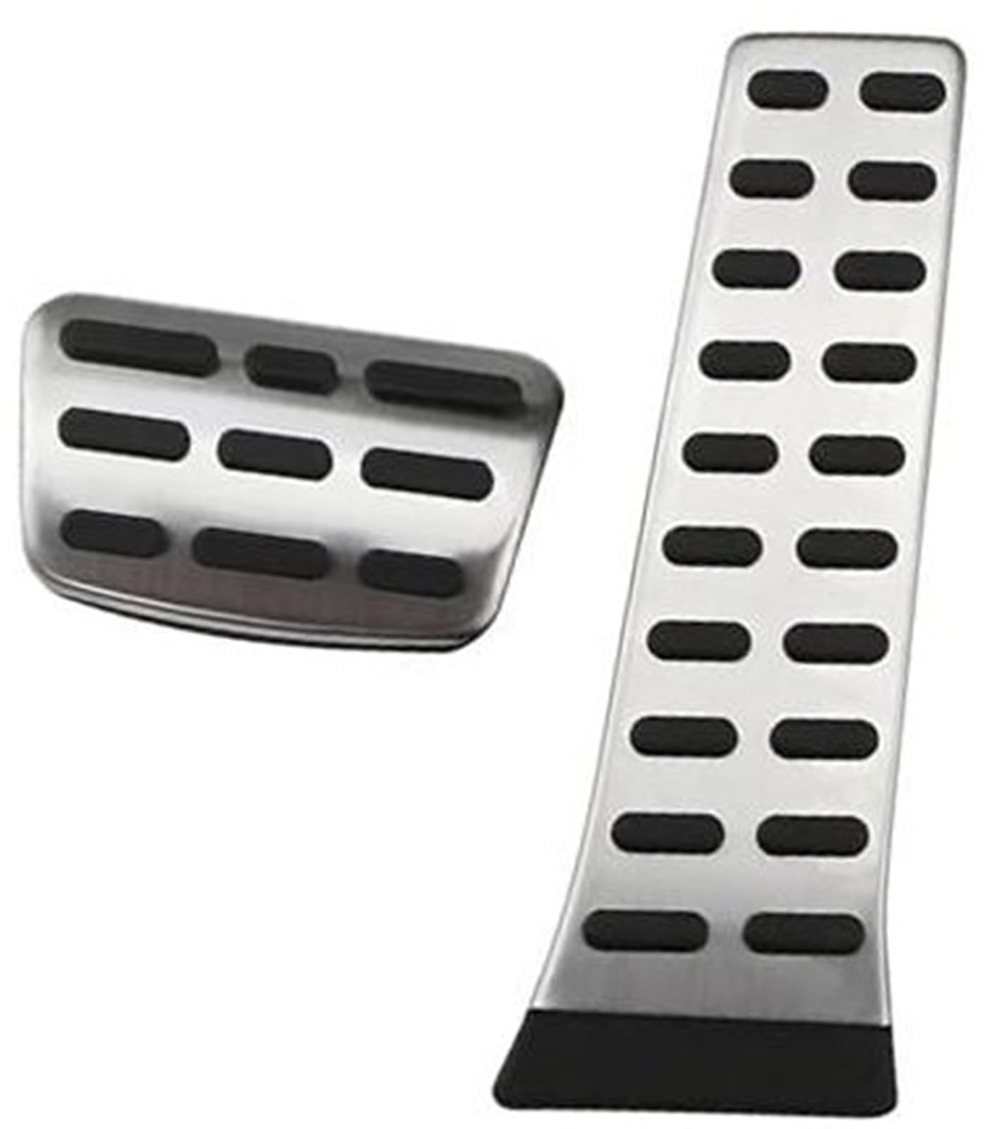 XEBRAD Auto-Pedalabdeckung, for Hyundai, Tucson Ix35 2009–2014, Zubehör, Edelstahl-Kluss-Pedalabdeckung, Pedale, Pedalbremse Auto-Pedalauflage-Abdeckung(Black at 2Pcs) von XEBRAD