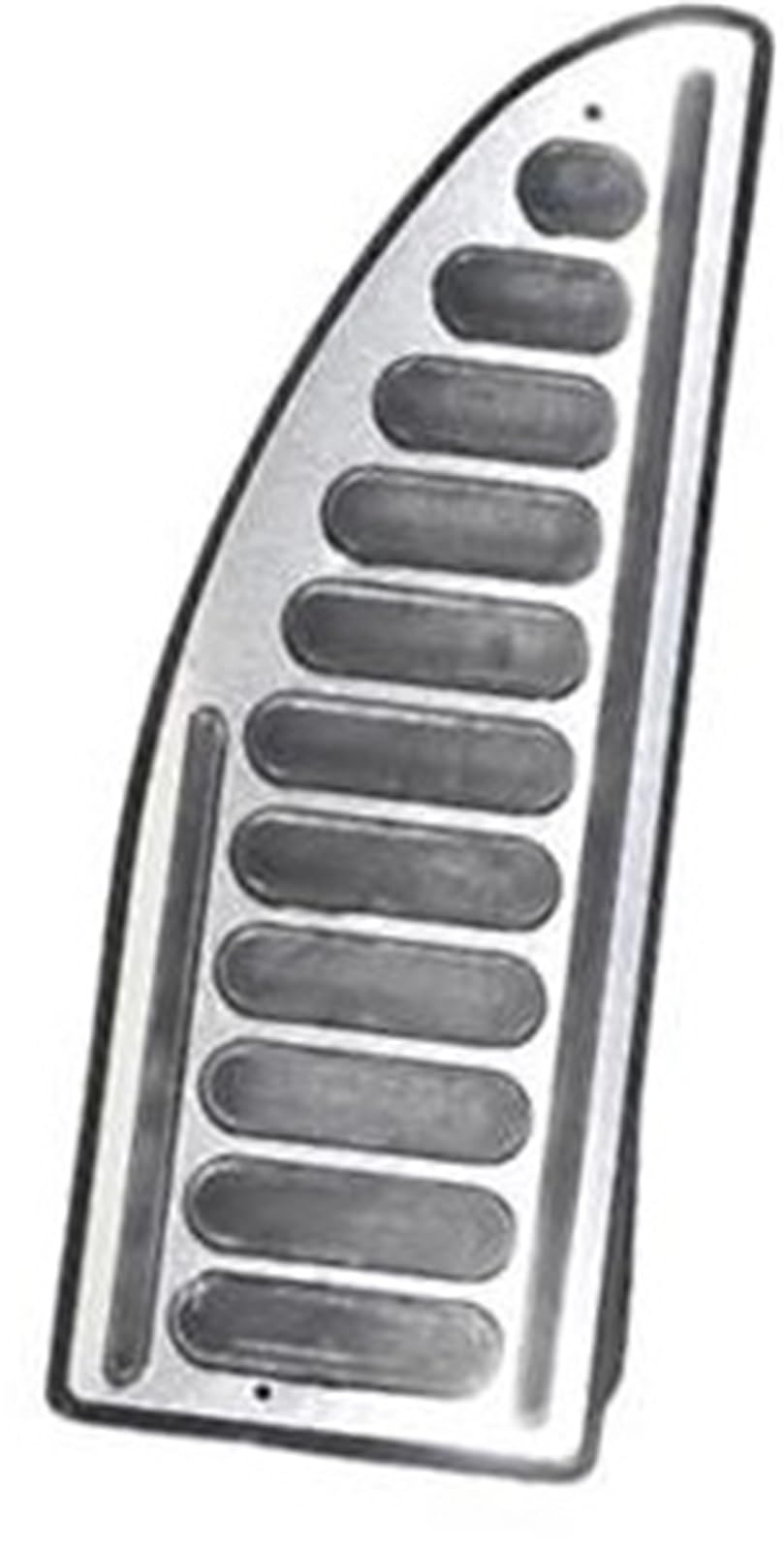 XEBRAD Auto-Pedalabdeckung, for Jeep, Compass MP M6 2017–2021 at, Edelstahl, Auto-Bremsauflage, Fußpedalschutz Auto-Pedalauflage-Abdeckung(Black 1Pcs Rest Pedal) von XEBRAD