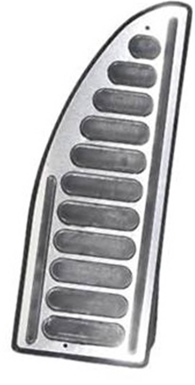 XEBRAD Auto-Pedalabdeckung, for Jeep, Compass MP M6 2017–2021 at, Edelstahl, Auto-Bremsauflage, Fußpedalschutz Auto-Pedalauflage-Abdeckung(Black 1Pcs Rest Pedal) von XEBRAD