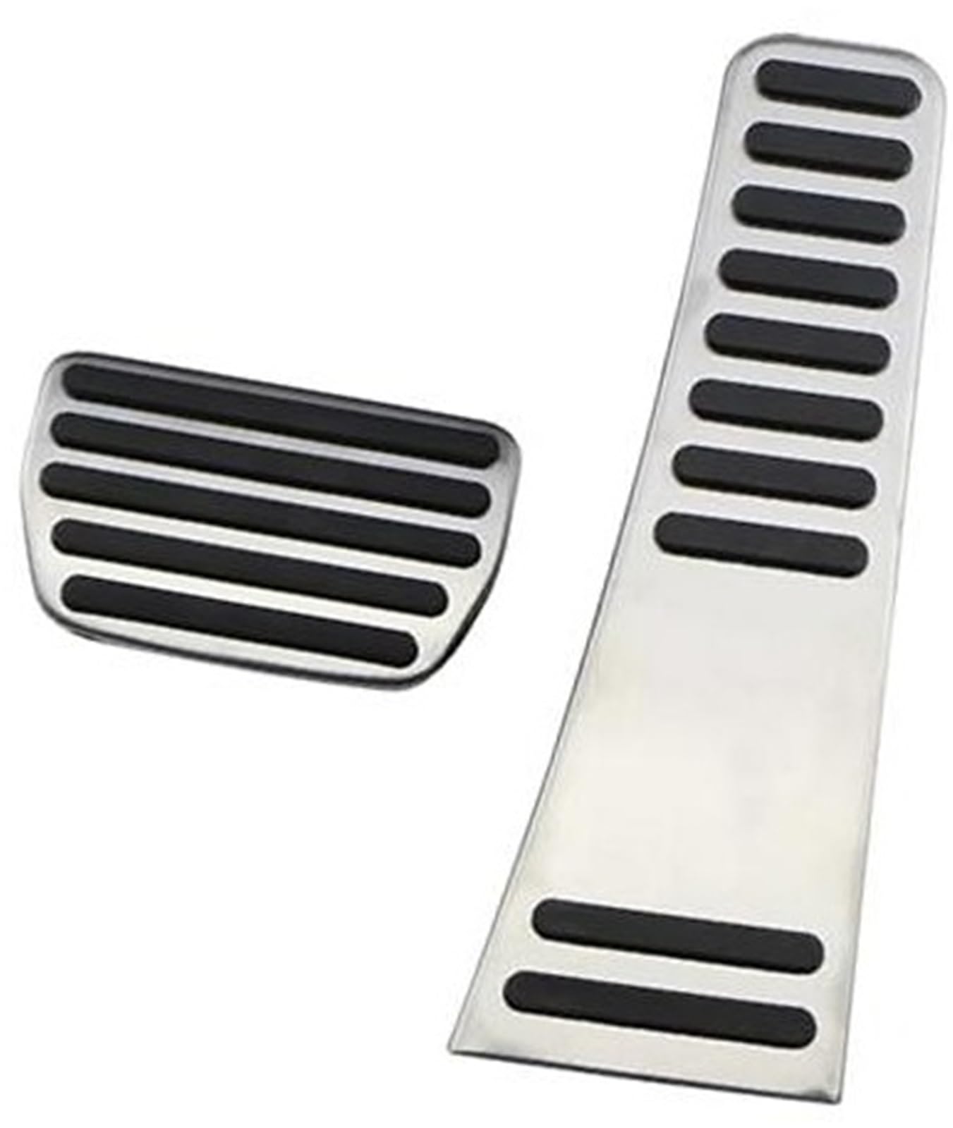XEBRAD Auto-Pedale, for Volvo, XC90 XC 90 2018–2021, Edelstahl, Gaspedal, Kraftstoffpedal, Bremse, Fußstütze, Pedale, Abdeckung Auto-Pedalauflage-Abdeckung(Black at Without Rest) von XEBRAD