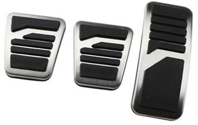 XEBRAD Auto Pedale Pad for Zotye T600 RS9 T300 T500 Zubehör Bremspedal Schutz Abdeckung Auto-Pedalauflage-Abdeckung(Black MT 3Pcs) von XEBRAD