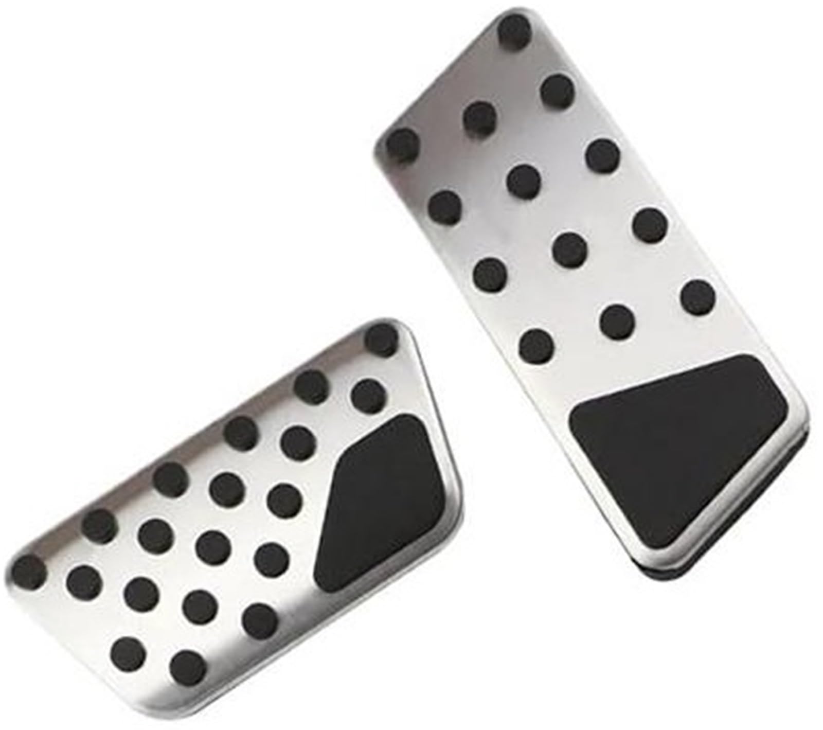 XEBRAD Auto-Pedalpolster-Abdeckung, for Jeep, Wrangler JK 2007–2017, at-Zubehör, Edelstahl-Pedale, Gaspedalbremse Auto-Pedalauflage-Abdeckung von XEBRAD