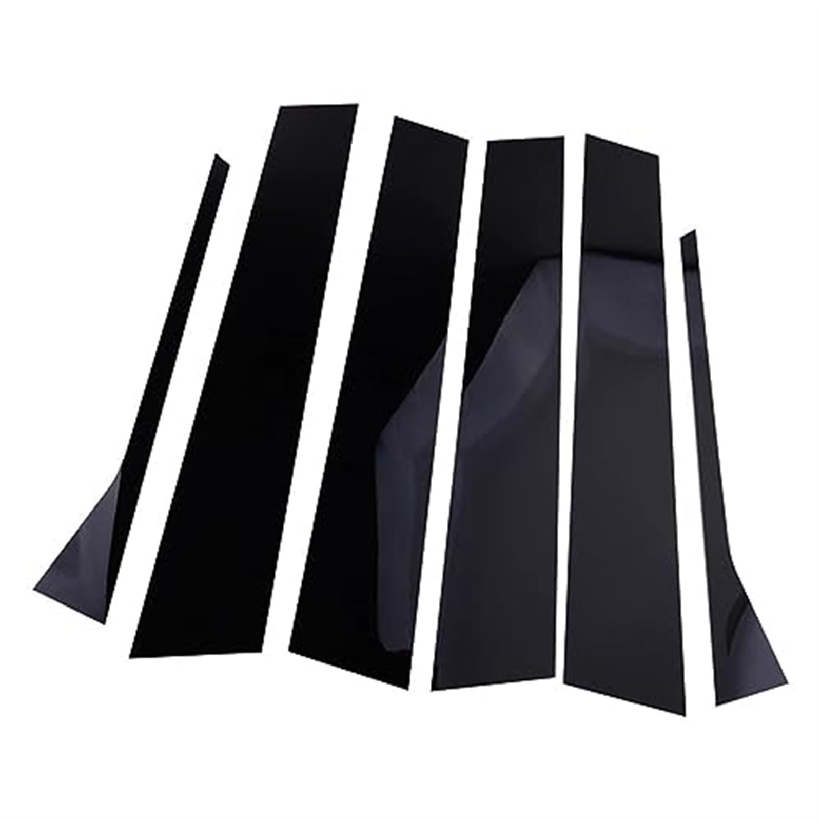 XEBRAD Auto-Säulenpfosten, Fensterform-Abdeckung, Zierleisten, glänzender schwarzer Dekorationsaufkleber, for VW, for Jetta, MK5 A5 Limousine, for Bora, for Vento, GLI 2006–2010 Türsäulenaufkleber aus XEBRAD Auto-Säulenpfosten, Fensterform-Abdeckung, Zierleisten, glänzender schwarzer Dekorationsaufkleber, for VW, for Jetta, MK5 A5 Limousine, for Bora, for Vento, GLI 2006–2010 Türsäulenaufkleber aus von XEBRAD