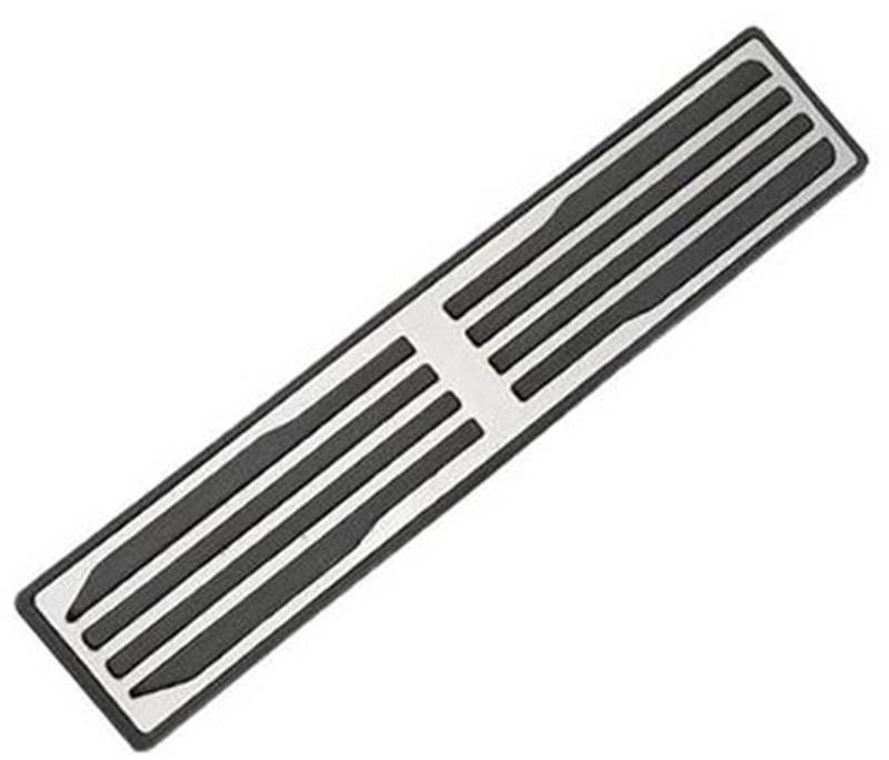 XEBRAD Autopedale, for Jaguar, XE 2015 2016 2017, Zubehör, Edelstahl-Bremspedalpolster-Schutzabdeckung Auto-Pedalauflage-Abdeckung(Black 1Pc Rest Pedal) von XEBRAD