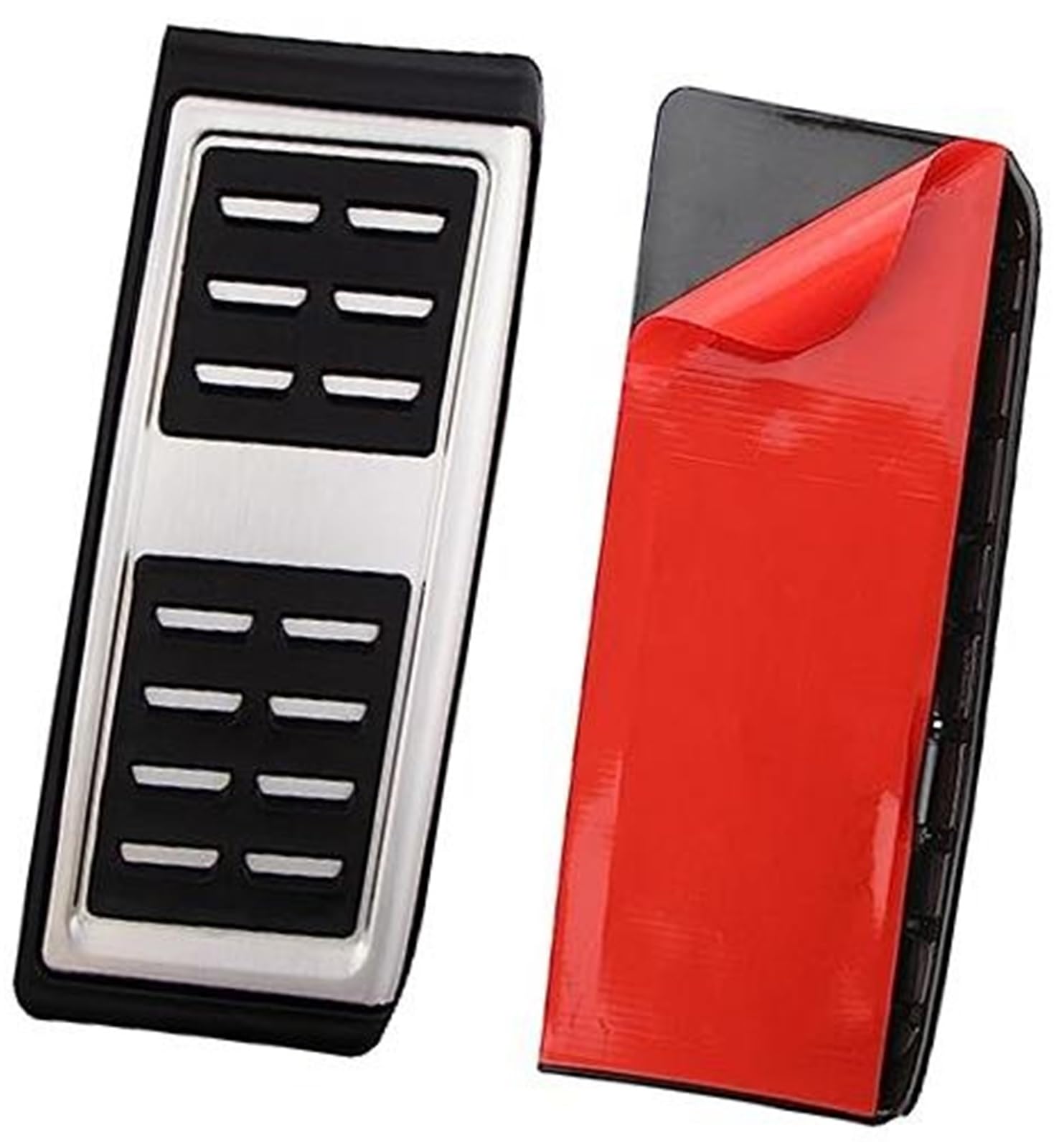XEBRAD Autopedale, for Skoda, Kamiq 2019–2022, LHD, Edelstahl, Auto-Bremspedal-Schutzpolster-Abdeckung Auto-Pedalauflage-Abdeckung(Black 1Pc Rest Pedal) von XEBRAD