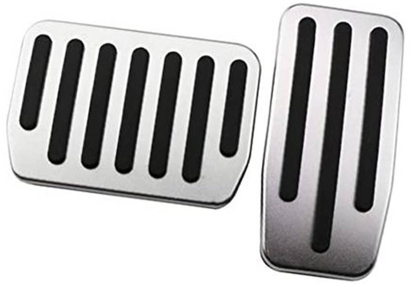 XEBRAD Autopedale, for Tesla, Modell Y Modell 2020–2022, Edelstahl, at-Pedal, Bremspedalauflage, Dead Rest-Pedalabdeckung Auto-Pedalauflage-Abdeckung(Black at Without Rest) von XEBRAD