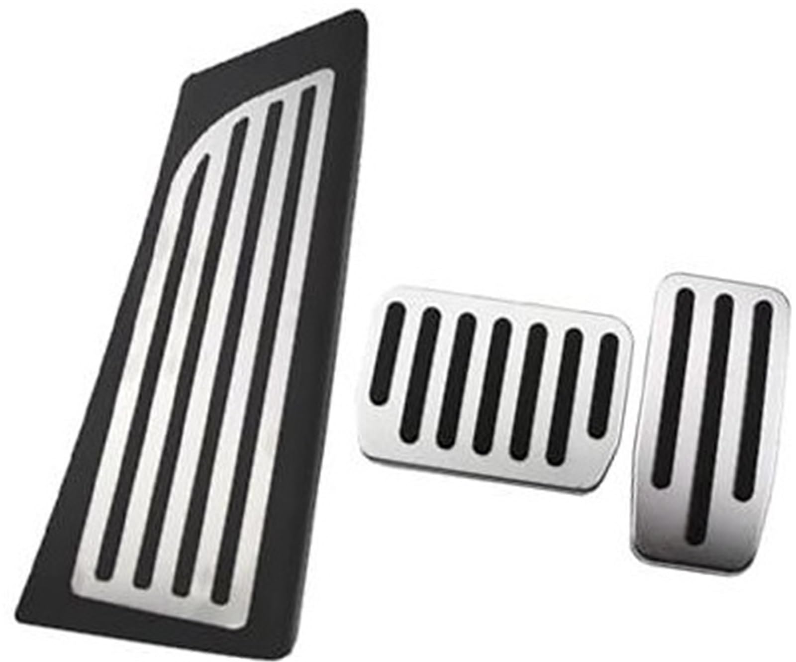 XEBRAD Autopedale, for Tesla, Modell Y Modell 2020–2022, Edelstahl, at-Pedal, Bremspedalauflage, Dead Rest-Pedalabdeckung Auto-Pedalauflage-Abdeckung(Black at with Rest) von XEBRAD
