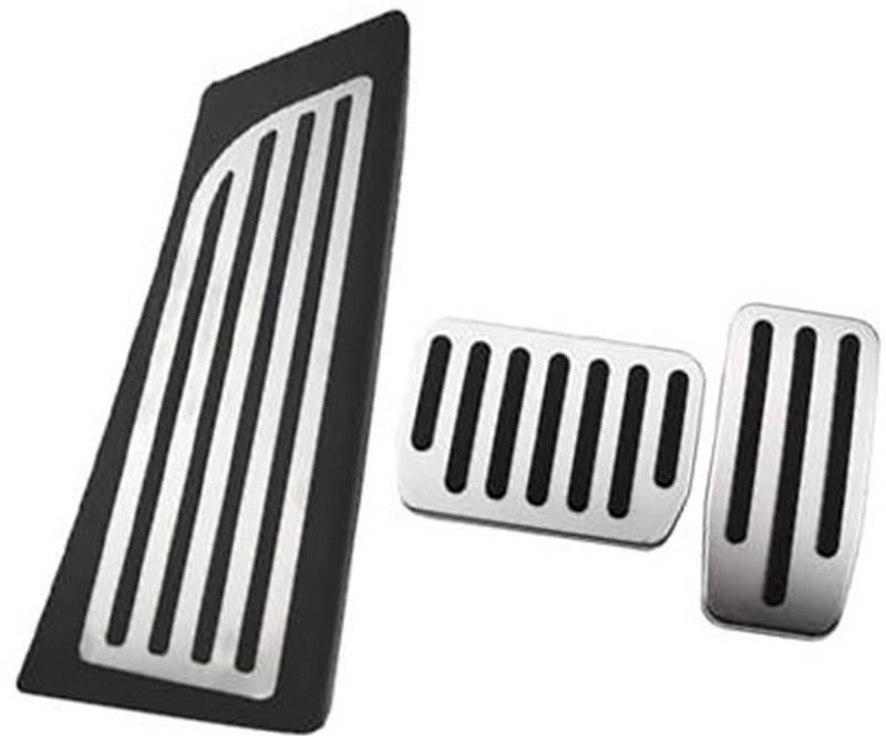 XEBRAD Autopedale, for Tesla, Modell Y Modell 2020–2022, Edelstahl, at-Pedal, Bremspedalauflage, Dead Rest-Pedalabdeckung Auto-Pedalauflage-Abdeckung(Black at with Rest) von XEBRAD