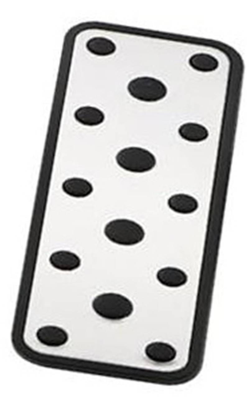 XEBRAD Bremspedal, for Subaru, Legacy VI 2015–2021, Edelstahl-Auto-Pad-Abdeckung, Restfoot-Pedale, Auto-Schutzabdeckungen Auto-Pedalauflage-Abdeckung(Black 1Pcs Rest) von XEBRAD