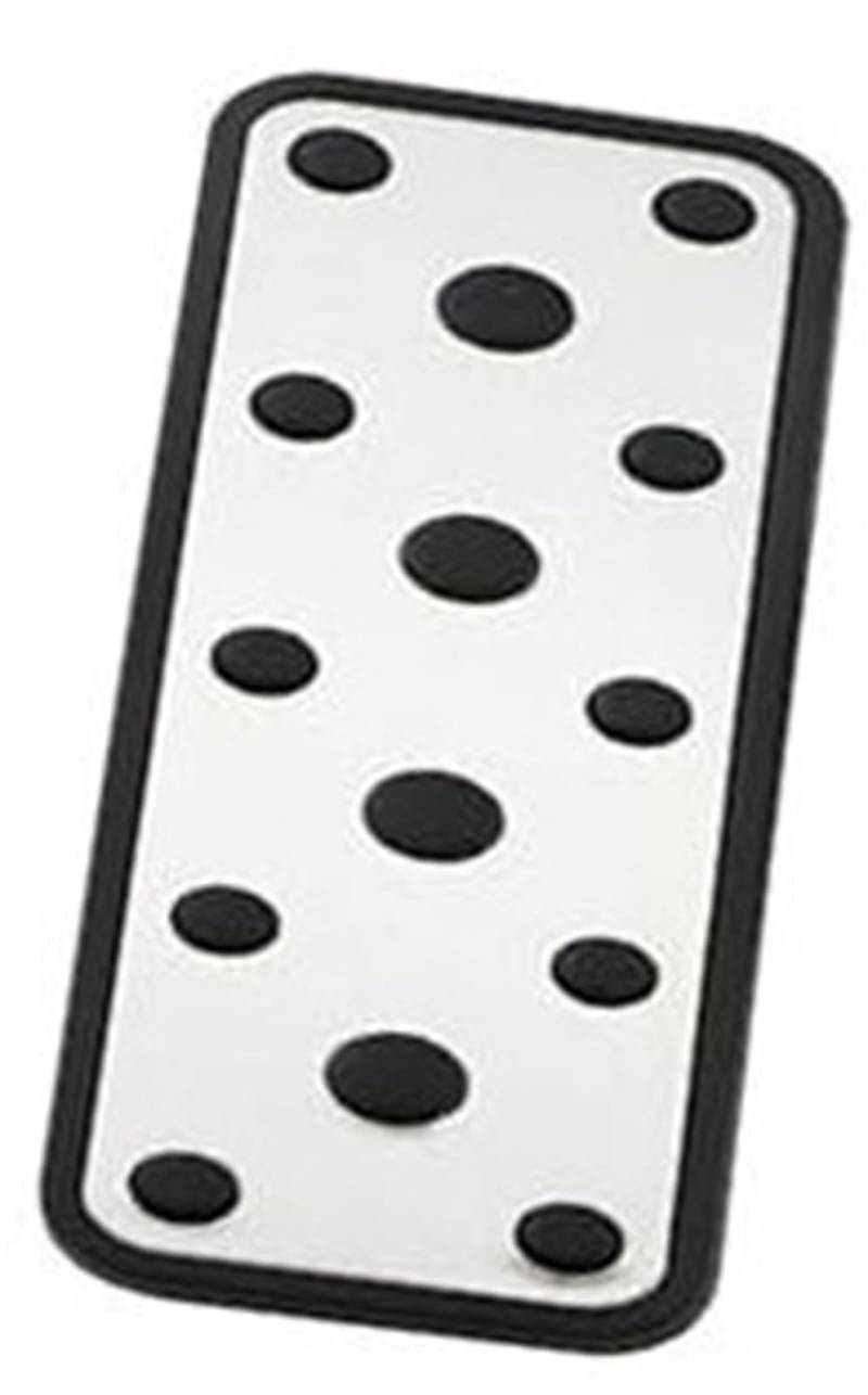 XEBRAD Bremspedal, for Subaru, Legacy VI 2015–2021, Edelstahl-Auto-Pad-Abdeckung, Restfoot-Pedale, Auto-Schutzabdeckungen Auto-Pedalauflage-Abdeckung(Black 1Pcs Rest) von XEBRAD