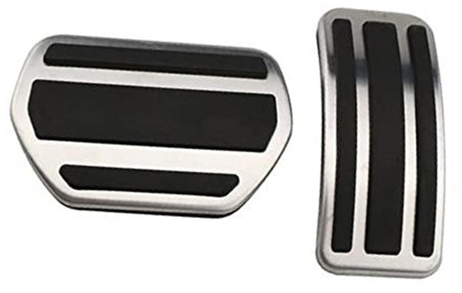 XEBRAD Bremspedalabdeckung, for Peugeot, 2008 2015–2018, Auto-Pedale, Zubehör, Edelstahl, Auto-Innenraum, Kraftstoffpedal Auto-Pedalauflage-Abdeckung(Black 2 Pcs at) von XEBRAD