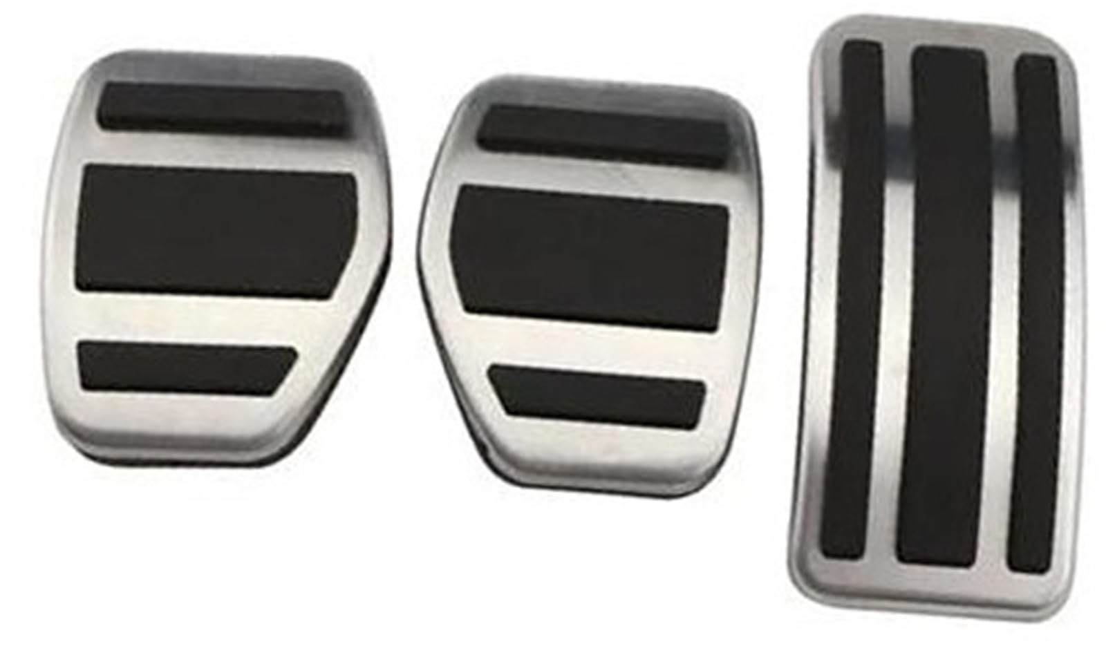 XEBRAD Bremspedalabdeckung, for Peugeot, 2008 2015–2018, Auto-Pedale, Zubehör, Edelstahl, Auto-Innenraum, Kraftstoffpedal Auto-Pedalauflage-Abdeckung(Black 3 Pcs MT) von XEBRAD