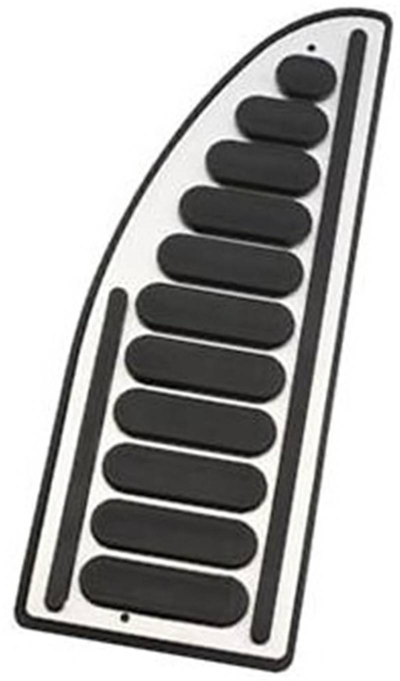 XEBRAD Bremspedalbelagabdeckung, for Ford, Everest Endeavour Raider Ranger 2016–2021, Zubehör, Edelstahl, Autopedale, Kraftstoff Auto-Pedalauflage-Abdeckung(Black 1Pcs Rest Pedal) von XEBRAD
