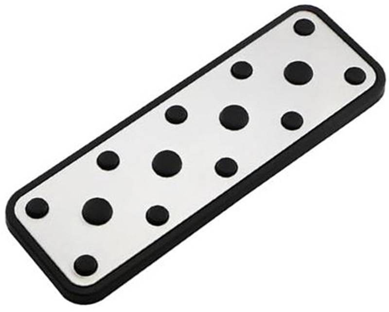 XEBRAD Edelstahl Auto Bremspedal Pad Abdeckung Restfoot Pedale, for Subaru, for Forester, 2006-2018 Auto Schutz Abdeckungen Auto-Pedalauflage-Abdeckung(Black 1Pcs Rest) von XEBRAD