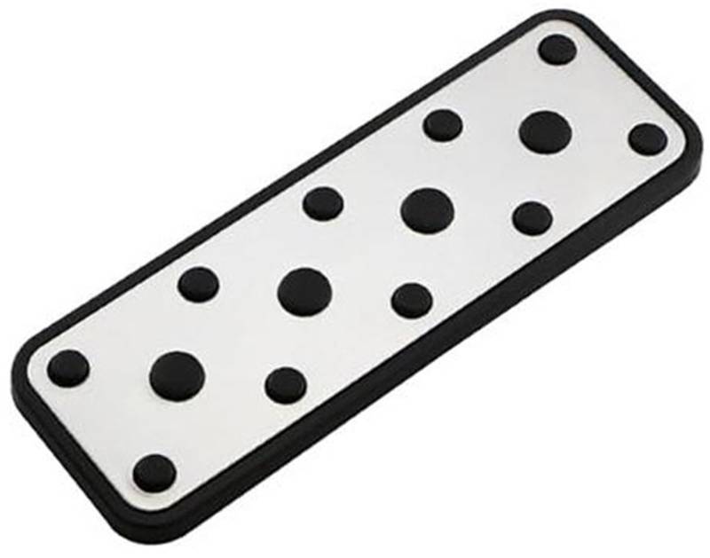 XEBRAD Edelstahl Auto Bremspedal Pad Abdeckung Restfoot Pedale, for Subaru, for Forester, 2006-2018 Auto Schutz Abdeckungen Auto-Pedalauflage-Abdeckung(Black 1Pcs Rest) von XEBRAD