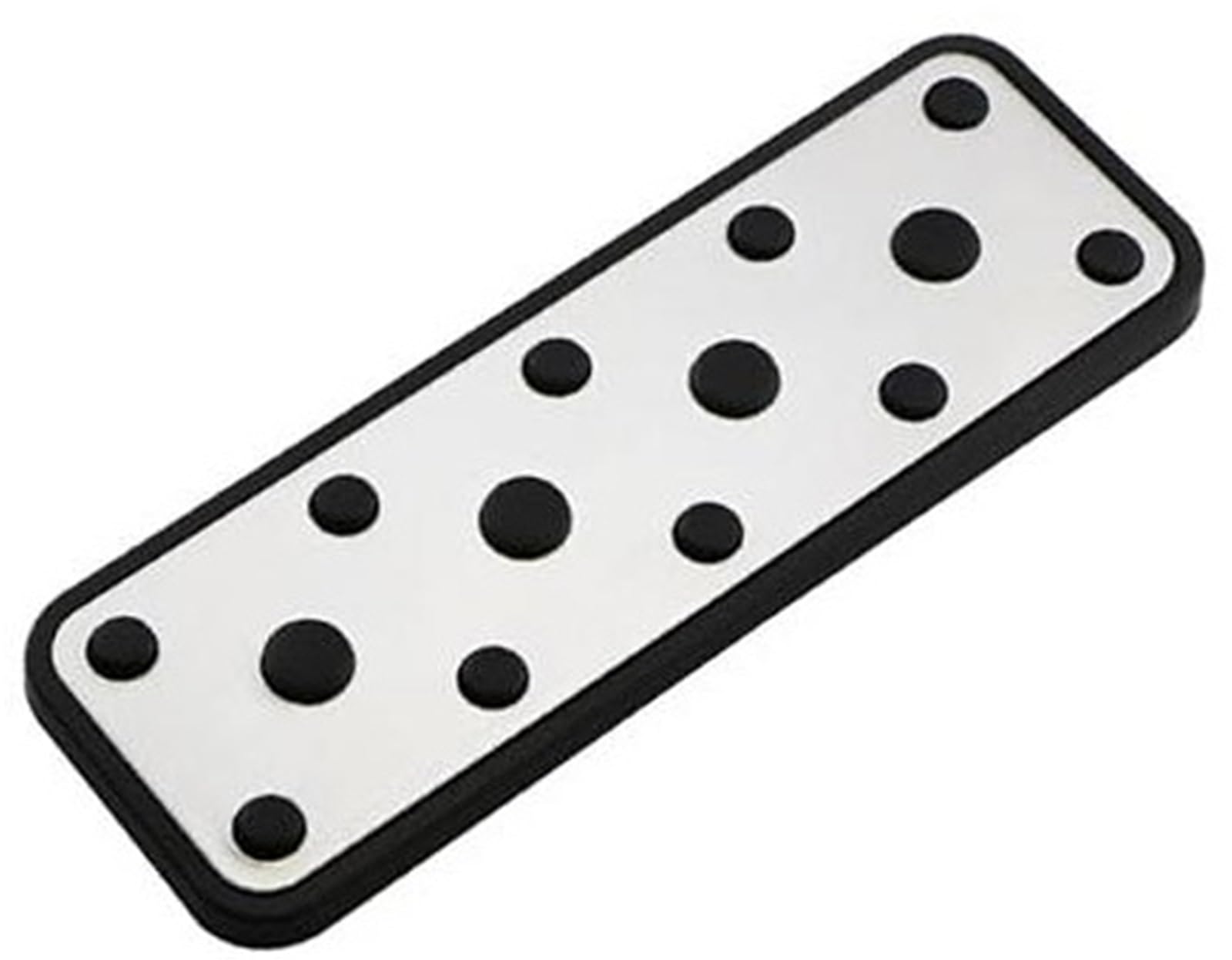 XEBRAD Edelstahl Auto Bremspedal Pad Abdeckung Restfoot Pedale, for Subaru, for Forester, SG 2003-2005 Auto Schutz Abdeckungen Auto-Pedalauflage-Abdeckung(Black 1Pcs Rest) von XEBRAD