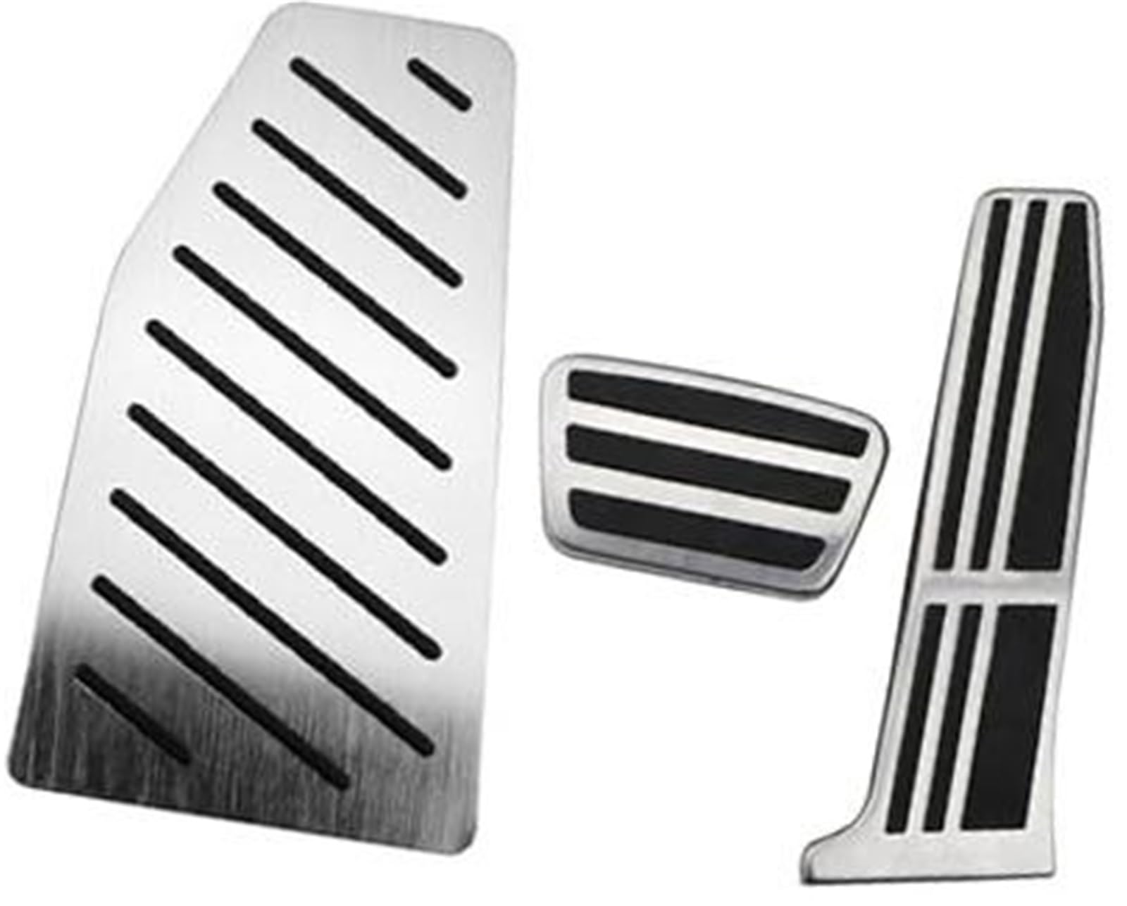 XEBRAD Edelstahl-Auto-Bremspedal-Schutzabdeckung, for Toyota, for RAV4, Rav 4 2019 2020 2021 2022 Dead Rest Pedale Abdeckungen Auto-Pedalauflage-Abdeckung(Black at with Rest) von XEBRAD