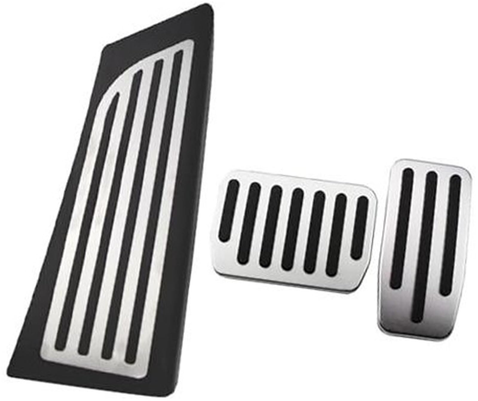 XEBRAD Edelstahl-Autopedale, for Tesla, Modell Y Modell 2020 2021, at-Pedal, Bremspedalauflage, Dead Rest-Pedalabdeckung Auto-Pedalauflage-Abdeckung(Black at Without Rest) von XEBRAD