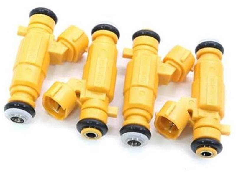 XEBRAD Einspritzdüsen, for Hyundai, i20 i30 1.4 1.6 G4FG 353102B020 9260930074 35310-2B020 Auto-Einspritzdüsen Auto-Kraftstoffeinspritzdüse(Black 4pcs) von XEBRAD