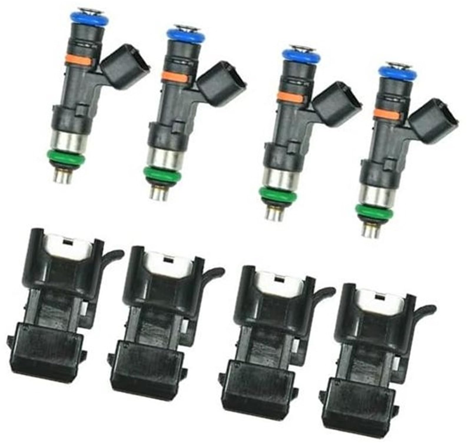 XEBRAD Einspritzdüsen, for VW, for Golf, for Jetta, for 0280158117 Autoteile 4X Einspritzdüsen mit Vier Zubehörteilen 52lb 550cc Auto-Kraftstoffeinspritzdüse XEBRAD Einspritzdüsen, for VW, for Golf, for Jetta, for 0280158117 Autoteile 4X Einspritzdüsen mit Vier Zubehörteilen 52lb 550cc Auto-Kraftstoffeinspritzdüse von XEBRAD