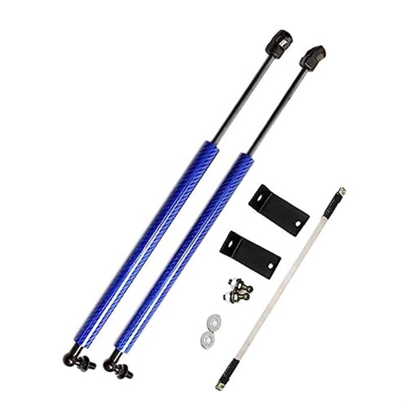 XEBRAD Federbeine for CRV CR-V 2017 2018 2019 2020 2021 2022 Motorhaube Vordere Haube Ändern Lift Unterstützung Schock Dämpfer Prop Stange Absorber Motorhauben-Gasdruckfeder(Blue Carbon Fiber) von XEBRAD