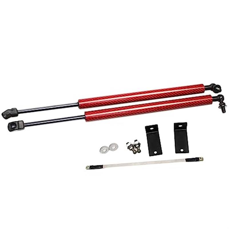 XEBRAD Federbeine for CRV CR-V 2017 2018 2019 2020 2021 2022 Motorhaube Vordere Haube Ändern Lift Unterstützung Schock Dämpfer Prop Stange Absorber Motorhauben-Gasdruckfeder(Red Carbon Fiber) von XEBRAD