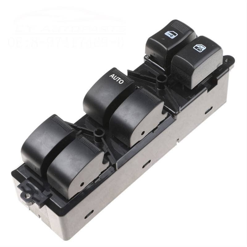 XEBRAD Fensterheber-Steuerschalter, for Isuzu, D-Max Dmax Pickup 2012–2019 8-97417469-0 8-98192251-1 8-974174690 8-981922511 Autofensterschalter(Left) von XEBRAD
