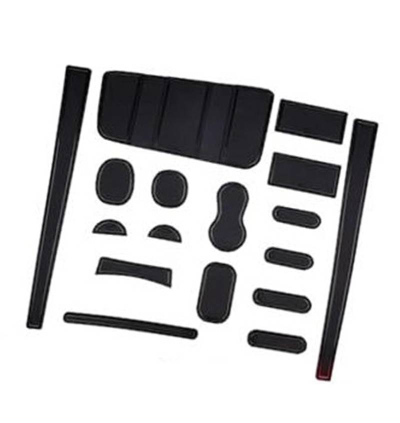 XEBRAD For Fiat, Panda/Panda Cross 2021-2022 2023, Gummimatten Mittelkonsole Antirutschmatten Getränkehalter Gummimatte Armlehne Panda City Cross Hybrid Zubehör Anti-Rutsch-Matte für das Armaturenbret von XEBRAD