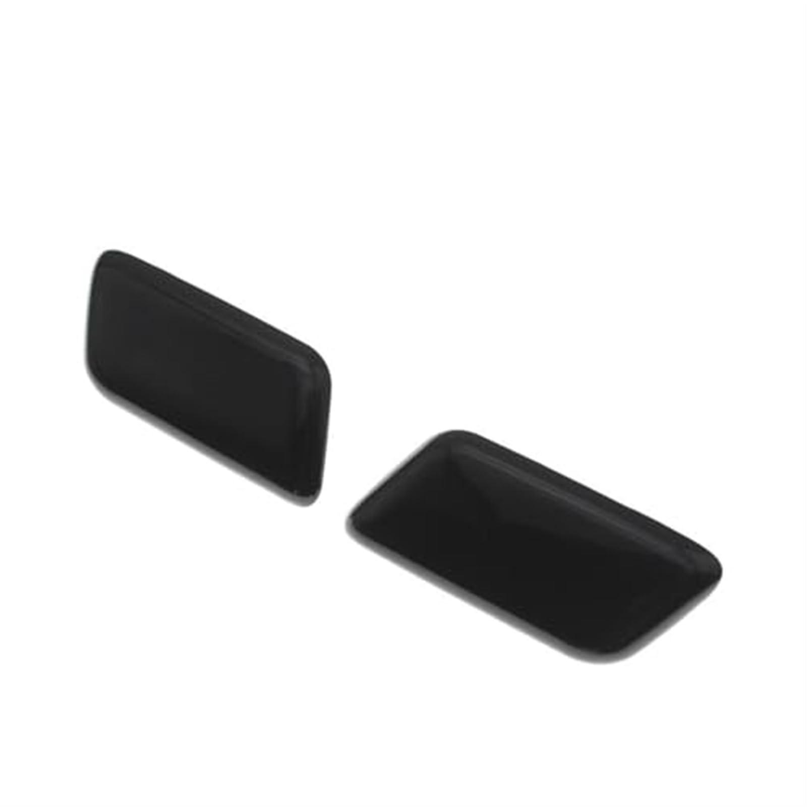 XEBRAD Frontstoßstange Scheinwerferwaschanlage Sprühdüsenabdeckung Kappe, for Mitsubishi, Pajero Sport L200 2009-2012 8264A131BA 8264A132BA Abdeckung für Scheinwerferwaschdüsen(Black Set) von XEBRAD