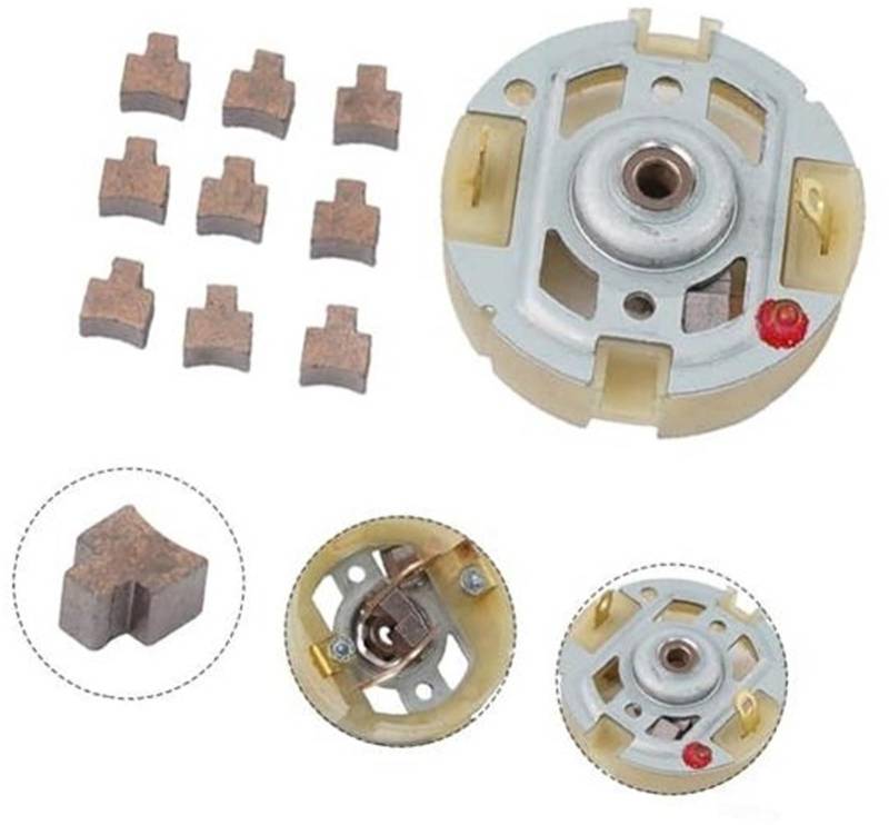 XEBRAD Kompletter Satz RS550 Motorkohlebürstenhalter und 10 Ersatzbürsten, for Bosch,/ Auto-Kohlebürstenhalter von XEBRAD