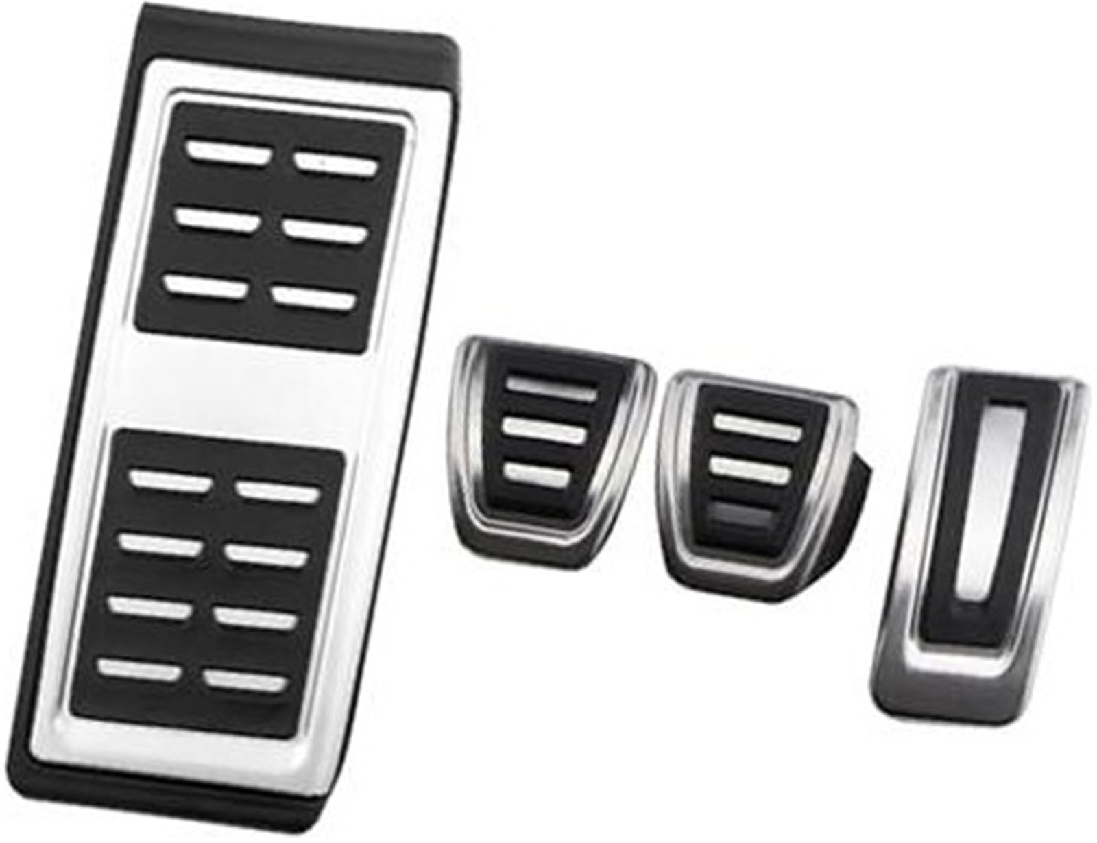 XEBRAD LHD-Auto-Pedalabdeckung, for VW, for Seat, Arona 2017–2022, Edelstahl, Auto-Pedale, Bremspedal-Schutzpolster-Abdeckung Auto-Pedalauflage-Abdeckung(Black MT with Rest) von XEBRAD