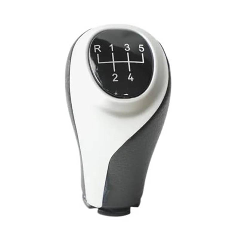 XEBRAD Manueller Schaltknauf, Hebelmanschette, for, 3er F30 F31 F32 F33 F34 F35 F36 LHD, Auto-Styling-Kofferraumabdeckungskragen Schaltsackabdeckung fürs Auto(Black 5 Speed Gear knob) von XEBRAD