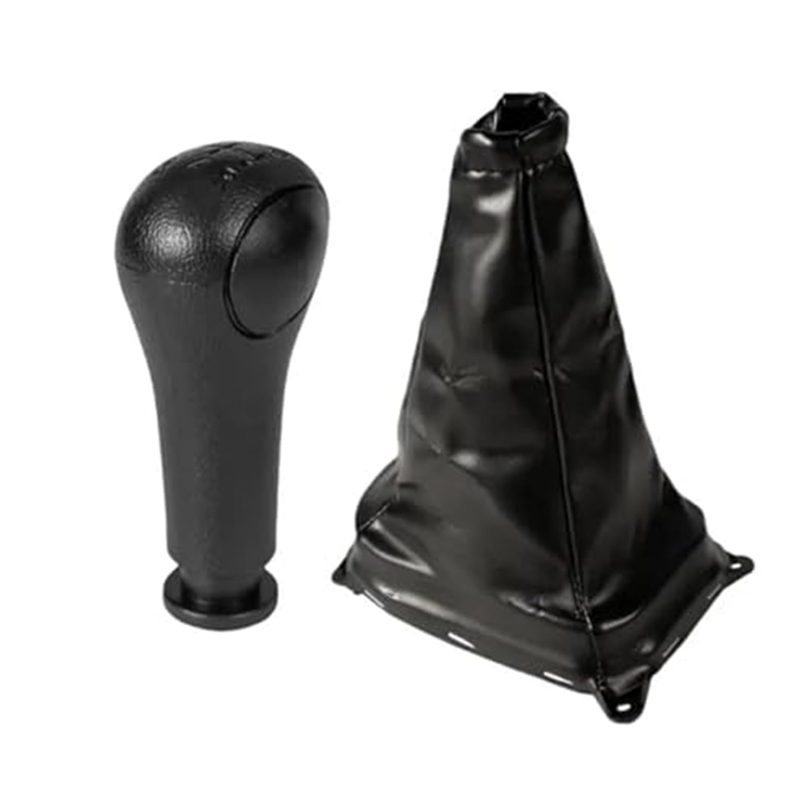 XEBRAD Manueller Schaltknauf-Hebel-Schalthebel-Abdeckung, for Chery, QQ Hand Speed ​​Pen Gamasche Kofferraumkoffer Auto-Innenzubehör-Ersatz Schaltsackabdeckung fürs Auto(Black 2PCS) von XEBRAD